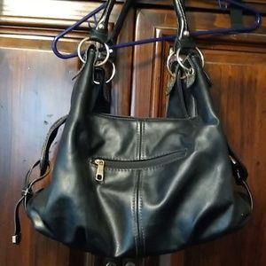 Large Hobo Style Black Handbag